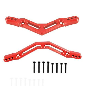 Alloy Front And Rear Shock Tower For Arrma 3S 4S Granite Senton Big Rock Typhon Outcast Upgrade Parts (Red)
