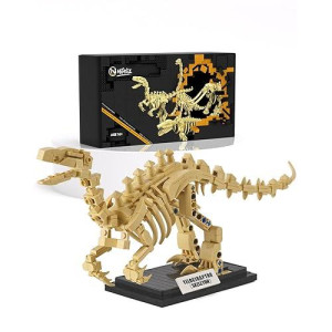 Nifeliz Velociraptor Dinosaur Fossil Building Kit, Impressive Dinosaur Skeleton Model Decoration, Cool Dinosaur Gift Toy Set For Dinosaur Fans (358 Pcs)