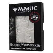 Magic The Gathering Limited Edition Silver Plated Garruk Wildspeaker Metal Card