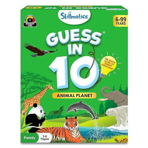 Skillmatics Family Card & Board Game - Guess In 10 Animals, Gifts For 6 Year Olds And Up, Average Playtime 30 Minutes, 2-6 Players