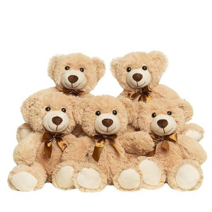 Quaakssi Teddy Bears Bulk 5 Packs Teddy Bear Stuffed Animals Plush Toys Gift For Kid Girlfriend,13.5 Inches Stuffed Bears For Christmas Valentine�S Day Birthday Wedding Party