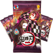 Demon Slayer Cards Booster Packs - Tcg Ccg Collectable Playing/Trading Card (Blood Bath 10 Packs) - Aw Anime Wrld