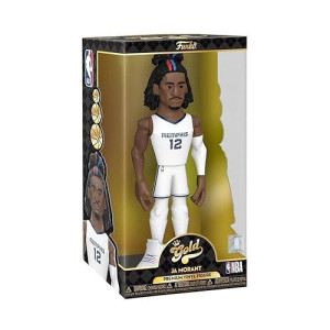 Funko Gold Vinyl: Nba - Ja Morant, Memphis Grizzlies, 12 Inch Premium Vinyl Figure With Chase (Styles May Vary)