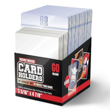 Semi Rigid Card Holders - 100 Card Holders For Trading Cards And 100 Penny Sleeves - 200 Bundle - Baseball Card Sleeves - Baseball Card Protectors - 3-5/16" X 4-7/8" Including 1/2" Lip