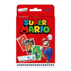 Waddingtons Number 1 Super Mario Whot! Card Game, Take Turns Matching Shapes, Numbers, And Characters Including Mario, Luigi, Yoshi, Peach And Toad, Educational Travel Game For Ages 5 Plus