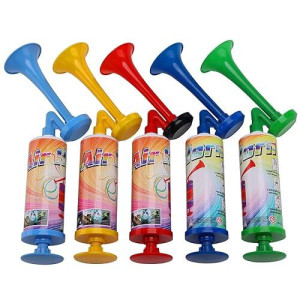 Farbin Mini Air Horn Hand Pumps Kids Noisemakers Toys Gift, Loud Noise Maker Non-Toxic Party Horns For Children, Hand-Held Air Horn For Sporting Events Contest And Parties (Mini Handheld Horn 5Pcs)