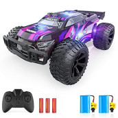 Epochair Remote Control Car - 20Km/H 2.4Ghz High Speed Rc Cars, Off Road Hobby Rc Racing Car With 2 Rechargeable Batteries & Ledlights, Toy Car Gift For 3 4 5 6 7 8 Year Old Boys Girls Kids