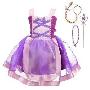 Dressy Daisy Princess Costumes Birthday Fancy Halloween Xmas Party Dresses Up Organza For Girls With Accessories Size 5 221