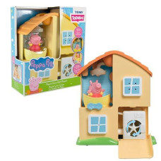 Toomies Peppa Pig House Bath Toy Playset - Toddler Bathtub Activity Center Suction Cup Toy - Peppa Pig Toddler And Baby Bath Toys - Toddler Bath And Water Toys - Ages 18 Months And Up