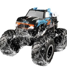 Xingrui Remote Control Monster Trucks For Boys 8-12, 1:16 Amphibious Rc Cars For Kids 4-7, Waterproof 4X4 All Terrain 4Wd Off-Road Rc Car Gifts For Boys/Girls Age 3-5