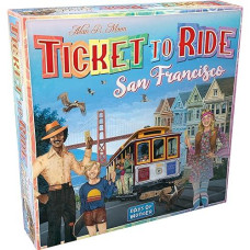 Ticket To Ride San Francisco Board Game - Fast-Paced Railway Adventure In The City By The Bay! Fun Family Game For Kids & Adults, Ages 8+, 2-4 Players, 10-15 Minute Playtime, Made By Days Of Wonder