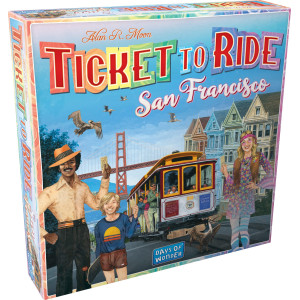 Ticket To Ride San Francisco Board Game - Fast-Paced Railway Adventure In The City By The Bay! Fun Family Game For Kids & Adults, Ages 8+, 2-4 Players, 10-15 Minute Playtime, Made By Days Of Wonder
