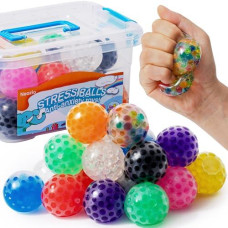 24Pack-Adult Stress Relief Spheres, Squishy Balls, Anxiety Relief Calming Tool - Fidget Stress Products For Autism & Add/Adhd�