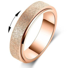 Mhwtty Anxiety Ring For Women Fidget Toys Adults Spinner Ring Fidget Rings Stainless Steel Fidget Spinner Ring Men Rose Gold Size 8