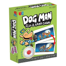 University Games, Dog Man Flip-O-Rama Card Matching Game, Based On The Dog Man Books Series, For 2 Or More Players Ages 6 And Up