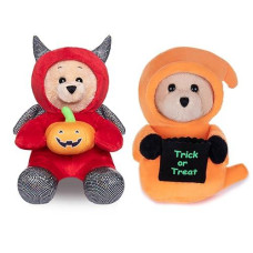 My Oli 9" Devil Stuffed Animal Plush Toy Teddy Bear Plush Ghost Stuffed Devil Toy With Pumpkin Plush Gifts For Kids Baby Toddler