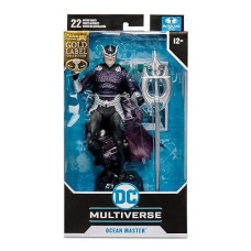 Mcfarlane Toys - 7-Inch Gold Label Ocean Master Figure - Dc Multiverse Figures - Aquaman Toys - Gold Label Action Figure - 22 Moving Parts - Collectable Art Card Included