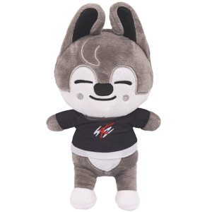 8In Stray Kids Plush Toys, Plush,Stuffed Fashion Cool Fun Character Doll Gift For Kids Fans (Wolf Chan)