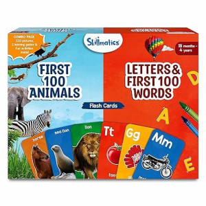 Skillmatics Thick Flash Cards Combo For Toddlers -Montessori Toys & Educational Games, Gifts, Preschool Learning Activities For Kids 1, 2, 3, 4 Years