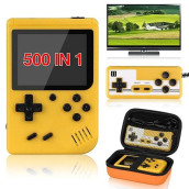 Retro Handheld Game Console - Vaomon Handheld Game Console Come With Protective Shell, 500+ Classical Fc Games, Game Console Support Connecting Tv & 2 Players, Ideal Gift For Kids & Lovers