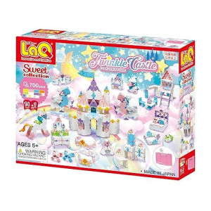 Laq Sweet Collection Twinkle Castle | 700 Pieces | 14 Models | Age 5+ | Creative, Educational Construction Toy Block | Made In Japan