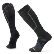 Smartwool Ski Full Cushion Merino Wool Over The Calf Socks For Men And Women, Black, Medium