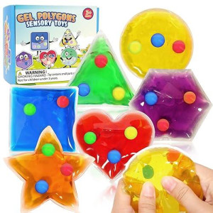 Sensory Toys For Kids - 6 Pack Sensory Toys For Toddler, Shape Learning Toys Sensory Toys For Autism/Anxiety Relief, Suitable For Preschool Learning Activities
