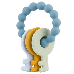 Silicone Teething Toys For Baby 3+ Months, Choking-Proof Design, 100% Food-Grade Silicone, Infant To Toddler Teether, Essential Stuff For Baby Boy And Girl