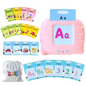 Timingsxd Alphabet Flash Cards For Toddlers:Abc Number Color Shape Talking Flash Cards,Toddler Toys For Ages 2-4,384 Sight Words Pocket Speech Audible Flashcards,Gift For Preschool Boy Girl