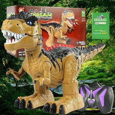 Dibyagl T-Rex Remote Control Dinosaur Toy - Jurassic 2.4G Trex Robot For Kids Ages 3-5+