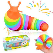 Cevioce Fidget Slug Toy, Sensory Slug Fidget Toy For Kids & Adults, 1Pc Cute Autism Sensory Toys For Autistic Children|Great Birthday Gift For Girls Boys - Easter Basket Stuffers For Toddlers Kids