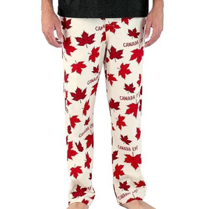 Lazy One Pajama Pants For Men, Men'S Separate Bottoms, Lounge Pants, Funny (Canada Eh?, X-Small)