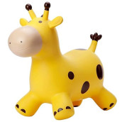 Playzap Giraffe Bouncy Horse Hopper, Bouncy Animals Hopper For Toddlers, Inflatable Jumping Ride On Bouncer, Kids Hopping Toys For 18M 2 3 Years Old Kids Boys Girls Gifts