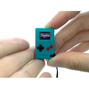 Tinycircuits Thumby (Teal), Tiny Game Console, Playable Programmable Keychain: Electronic Miniature, Stem Learning Tool