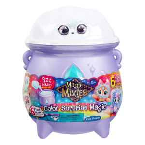 Magic Mixies color Surprise Magic cauldron Reveal a Mixie Plushie from The Fizzing cauldron and Discover 6 Magical color change Surprises - Styles May Vary - Non-Electronic Medium (Pack of 1)