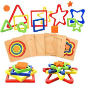 Toys For 1 Year Old Boy And Girl Toddler Toys Age 1-2, Montessori Shape Sorting Puzzle For Toddlers 1-3 Baby Infant Preschool Wooden Sensory Stem Educational Learning Toys For 1+ Year Old Kids Gifts