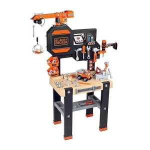 Smoby Black And Decker Kids Builder Workbench Pretend Play Toy Workbench With Tools