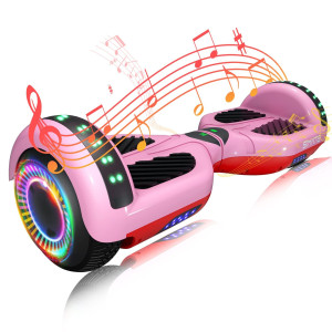 Simate 6.5 Hoverboard With Bluetooth & Led Lights, Self Balancing Hover Boards For Kids & Adults & Girls & Boys