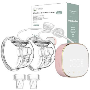 Tovvild Wearable Breast Pump Portable Hands Free, Electric Breast Pump Cups, 3 Modes And 9 Levels Breast Feeding Must Haves Supplies