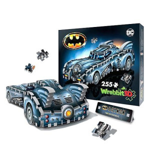 Wrebbit3D Batmobile 3D Puzzle For Teens And Adults | 255 Real Jigsaw Puzzle Pieces With Foam Backing Technology | Not Just An Ordinary Model Kit For Adults For All Batman Fans