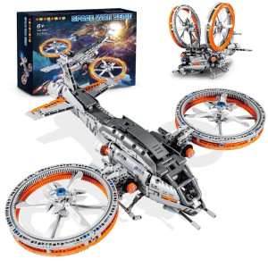 Hogokids Star Space Warship Building Set - 817 Pcs Space Fighter Building Block Toys, Space Wars Shuttle Model, Airplane Collection For Adults, Christmas Birthday Gift For Kids Boys Aged 6 7 8 9 10+