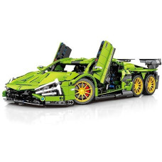 Newrice Super Sports Car Building Blocks Kit,1:14 Scale Moc Car Building Toys,Collectible Race Car Model,For 8+ Year Boys,Adult(1475 Pieces)
