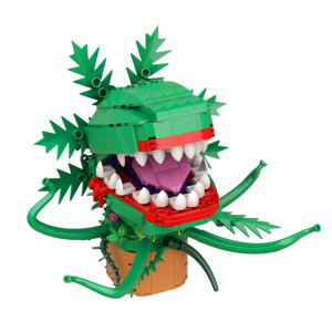 Wimiu Audrey Ii Cannibal Flower Building Toy,Little Flower Shop Of Horrors Seymour Open Mouth Dont Feed The Plants Collectible Action Figure Building Blocks,Christmas (303 Pcs)