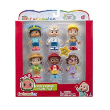 Cocomelon Jwc0223 6 Pack Play Figures-Career Friends Jwc0223-Toys For Kids, Toddlers, And Preschoolers, Multicolour