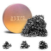 Speks Crags Ferrite Putty Over 500 Smooth Ferrite Stones In A Metal Tin Fun Quiet Fidget Toys For Adults And Adhd Desk Toys For Office Pink Gradient, 300G
