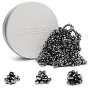 Speks Crags Ferrite Putty Over 1,000 Smooth Ferrite Stones In A Metal Tin Fun Quiet Fidget Toys For Adults And Adhd Desk Toys For Office White, 650G
