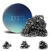 Speks Crags Ferrite Putty Over 500 Smooth Ferrite Stones In A Metal Tin Fun Quiet Fidget Toys For Adults And Adhd Desk Toys For Office Blue Gradient, 300G