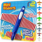 Airplane Toys For Kids: Stars & Stripes Foam Glider Plane Toy For Boys & Girls - Usa Flag Design Gifts For Boys & Girls, Airplane Toy American Flag Model Color Airplanes For Boys Flying Glider