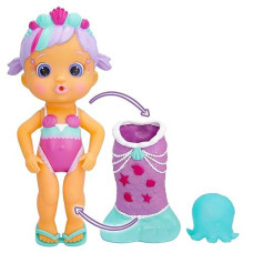 Bloopies Mermaids Magic Tail Daisy - Water Toy With Removable Purple And Pink Mermaid Tail, For Girls And Kids 18M And Up