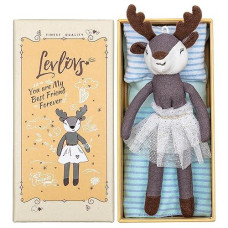 Levlovs Mouse In A Matchbox And Friends Toy Baby Registry Gift (Reindeer Elle)